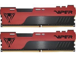 Viper Elite II - DDR4 - sett - 64 GB: 2 x 32 GB - DIMM 288-pin - 1800 MHz / PC4-28800 - CL20 - 1.35 V - ikke-bufret - ikke-ECC - rød, svart