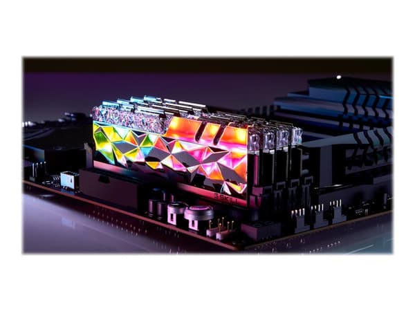 G.Skill Trident Z Royal Elite - DDR4 - sett - 64 GB: 4 x 16 GB - DIMM 288-pin - 1800 MHz / PC4-28800 - CL16 - 1.35 V - ikke-bufret - ikke-ECC - sølv