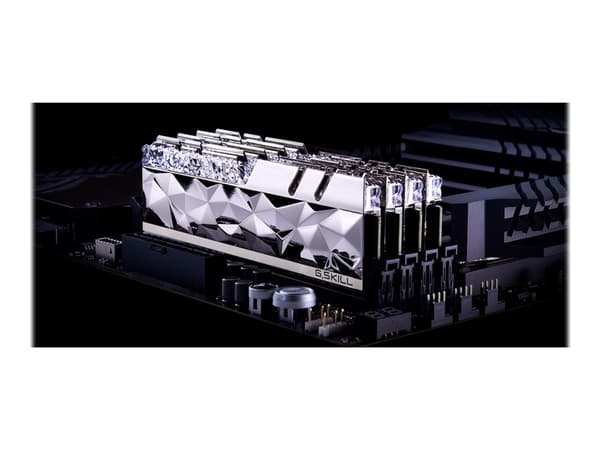 G.Skill Trident Z Royal Elite - DDR4 - sett - 64 GB: 4 x 16 GB - DIMM 288-pin - 1800 MHz / PC4-28800 - CL16 - 1.35 V - ikke-bufret - ikke-ECC - sølv