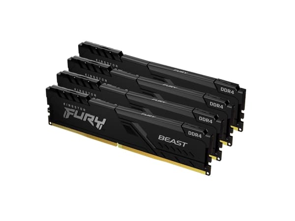 Kingston Technology FURY Beast, 32 GB, 4 x 8 GB, DDR4, 3200 MHz, 288-pin DIMM