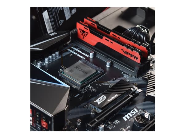 Viper Elite II - DDR4 - modul - 8 GB - DIMM 288-pin - 1333 MHz / PC4-21300 - CL16 - 1.2 V - ikke-bufret - ikke-ECC - rød, svart