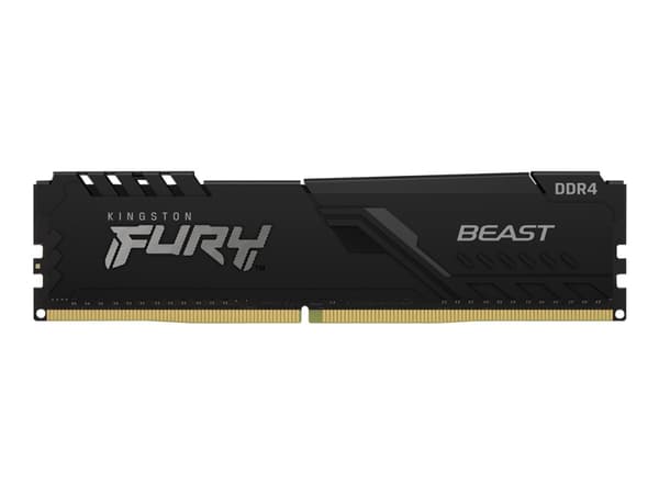 Kingston FURY Beast - DDR4 - modul - 16 GB - DIMM 288-pin - 3200 MHz / PC4-25600 - CL16 - 1.35 V - ej buffrad - icke ECC - svart