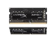 Kingston FURY Impact - DDR4 - sett - 32 GB: 2 x 16 GB - SO DIMM 260-pin - 3200 MHz / PC4-25600 - CL20 - 1.2 V - ikke-bufret - ikke-ECC - svart