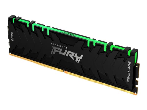Kingston FURY Renegade RGB - DDR4 - sett - 16 GB: 2 x 8 GB - DIMM 288-pin - 1600 MHz / PC4-25600 - CL16 - 1.35 V - ikke-bufret - ikke-ECC - svart