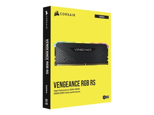 CORSAIR Vengeance RGB RS - DDR4 - sett - 32 GB: 2 x 16 GB - DIMM 288-pin - 3200 MHz / PC4-25600 - CL16 - 1.35 V - ikke-bufret - ikke-ECC - svart