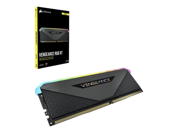 CORSAIR Vengeance RGB RT - DDR4 - sats - 32 GB: 2 x 16 GB - DIMM 288-pin - 3600 MHz / PC4-28800 - CL16 - 1.35 V - ej buffrad - icke ECC - svart