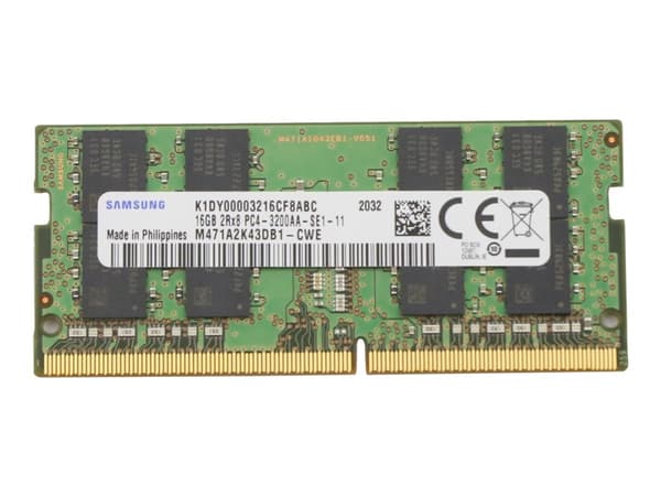 Lenovo - DDR4 - modul - 16 GB - SO DIMM 260-pin - 3200 MHz / PC4-25600 - ej buffrad - icke ECC - FRU - för ThinkCentre M60; M90; ThinkPad E15 Gen 2;