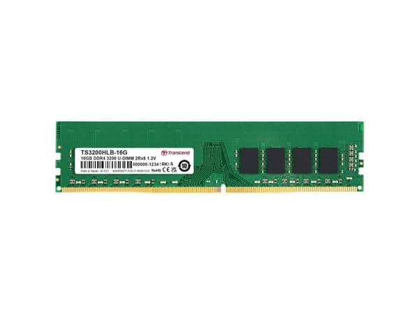 Transcend Branded - DDR4 - modul - 16 GB - DIMM 288-pin - 3200 MHz / PC4-25600 - CL22 - 1.2 V - ej buffrad - icke ECC