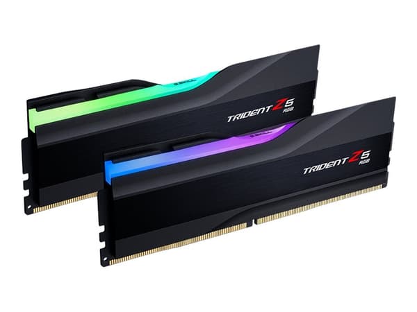 G.Skill Trident Z5 RGB - DDR5 - sett - 32 GB: 2 x 16 GB - DIMM 288-pin - 6000 MHz / PC5-48000 - CL40 - 1.3 V - ikke-bufret - ikke-ECC - matt svart