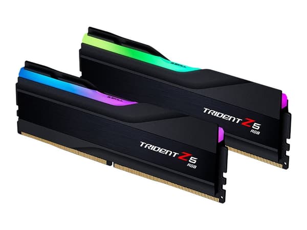 G.Skill Trident Z5 RGB - DDR5 - sett - 32 GB: 2 x 16 GB - DIMM 288-pin - 6000 MHz / PC5-48000 - CL40 - 1.3 V - ikke-bufret - ikke-ECC - matt svart