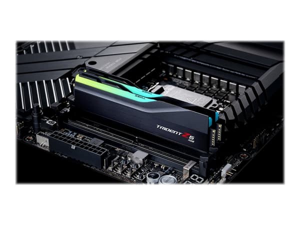 G.Skill Trident Z5 RGB - DDR5 - sett - 32 GB: 2 x 16 GB - DIMM 288-pin - 6000 MHz / PC5-48000 - CL40 - 1.3 V - ikke-bufret - ikke-ECC - matt svart