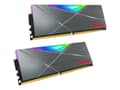 Miniatyrbilde 3 av 5: XPG SPECTRIX D50 - DDR4 - sett - 16 GB: 2 x 8 GB - DIMM 288-pin - 3600 MHz / PC4-28800 - CL18 - 1.35 V - ikke-bufret - ikke-ECC - wolframgrå