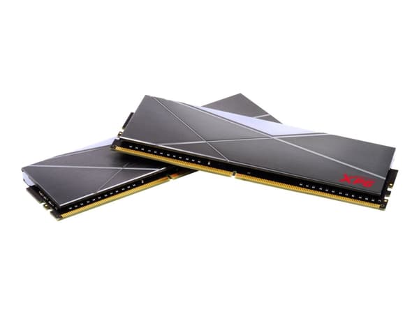 XPG SPECTRIX D50 - DDR4 - sett - 16 GB: 2 x 8 GB - DIMM 288-pin - 3600 MHz / PC4-28800 - CL18 - 1.35 V - ikke-bufret - ikke-ECC - wolframgrå