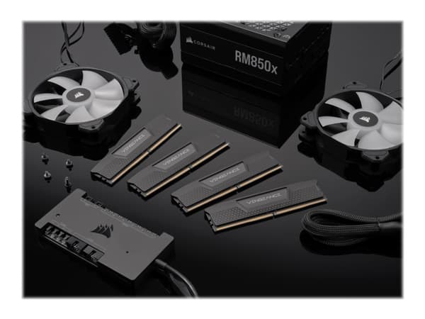 CORSAIR Vengeance - DDR5 - sett - 32 GB: 2 x 16 GB - DIMM 288-pin - 2400 MHz / PC5-38400 - CL40 - 1.1 V - ikke-bufret - ikke-ECC - svart