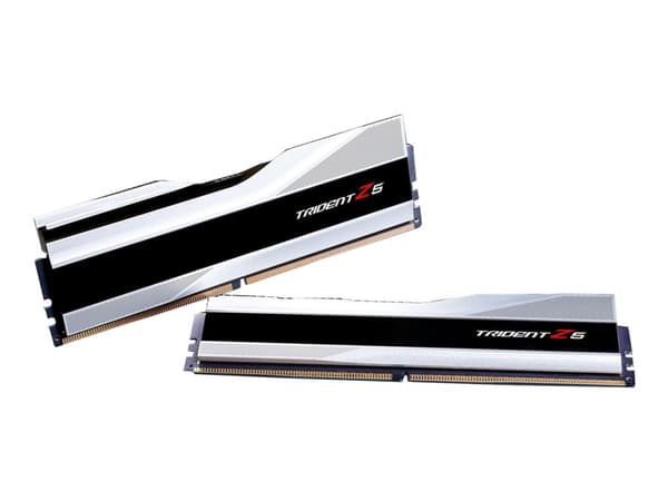 G.Skill Trident Z5 - DDR5 - sett - 32 GB: 2 x 16 GB - DIMM 288-pin - 6000 MHz / PC5-48000 - CL36 - 1.35 V - ikke-bufret - ikke-ECC - metallic sølv