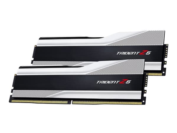 G.Skill Trident Z5 - DDR5 - sett - 32 GB: 2 x 16 GB - DIMM 288-pin - 6000 MHz / PC5-48000 - CL40 - 1.35 V - ikke-bufret - ikke-ECC - metallic sølv