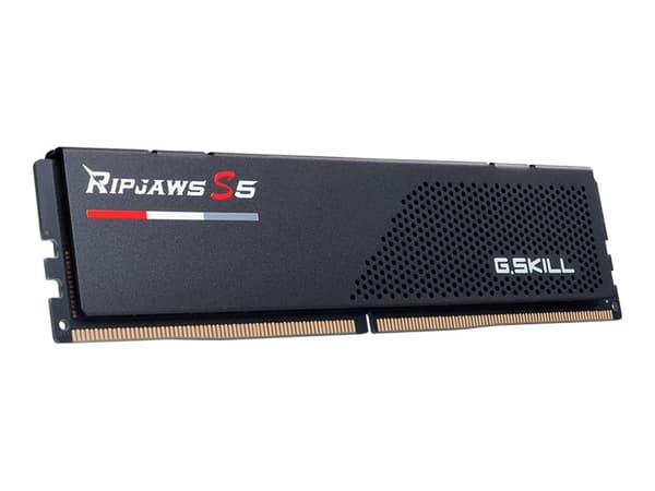 G.Skill Ripjaws S5 - DDR5 - sett - 32 GB: 2 x 16 GB - DIMM 288-pin - 2600 MHz / PC5-41600 - CL36 - 1.2 V - ikke-bufret - ikke-ECC - matt svart