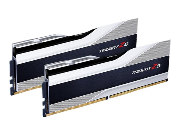 G.Skill Trident Z5 - DDR5 - sett - 32 GB: 2 x 16 GB - DIMM 288-pin - 6400 MHz / PC5-51200 - CL32 - 1.4 V - ikke-bufret - ikke-ECC - metallic sølv