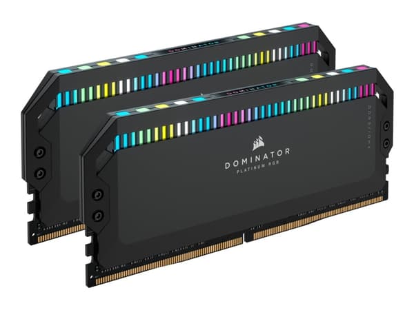 CORSAIR Dominator Platinum RGB - DDR5 - sats - 32 GB: 2 x 16 GB - DIMM 288-pin - 3100 MHz / PC5-49600 - CL36 - 1.3 V - ej buffrad - icke ECC - svart