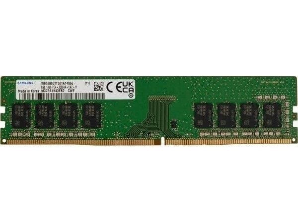 Samsung - DDR4 - modul - 8 GB - DIMM 288-pin - 3200 MHz / PC4-25600 - 1.2 V - ikke-bufret - ikke-ECC