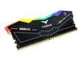 Miniatyrbild 3 av 5: T-Force DELTA RGB - DDR5 - sats - 32 GB: 2 x 16 GB - DIMM 288-pin - 6200 MHz / PC5-49600 - CL38 - 1.25 V - ej buffrad - on-die ECC - svart