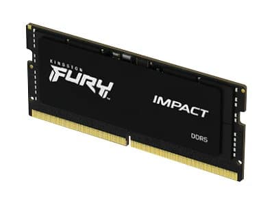 Kingston FURY Impact - DDR5 - modul - 8 GB - SO DIMM 262-pin - 4800 MHz / PC5-38400 - CL38 - 1.1 V - ikke-bufret - on-die ECC