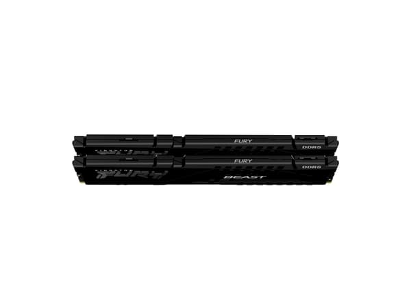 Kingston FURY Beast - DDR5 - sett - 64 GB: 2 x 32 GB - DIMM 288-pin - 5200 MHz / PC5-41600 - CL38 - 1.25 V - ikke-bufret - on-die ECC