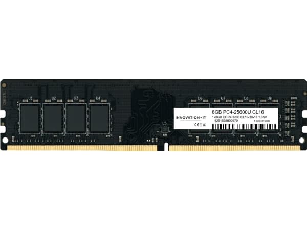Innovation IT RAMDDR4 3200 8GB Innovation IT CL22-22- Desktop-hukommelse Inno8G3200SS