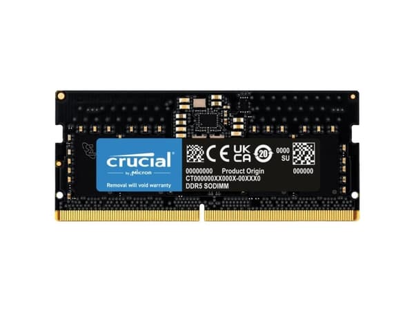 Crucial - DDR5 - modul - 8 GB - SO DIMM 262-pin - 2400 MHz / PC5-38400 - CL40 - 1.1 V - ej buffrad - icke ECC