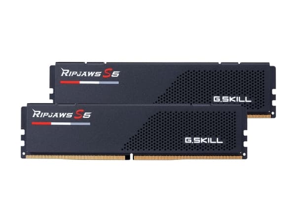 G.Skill Ripjaws S5 - DDR5 - sett - 64 GB: 2 x 32 GB - DIMM 288-pin lav profil - 6000 MHz / PC5-48000 - CL30 - 1.4 V - ikke-bufret - ikke-ECC - matt s