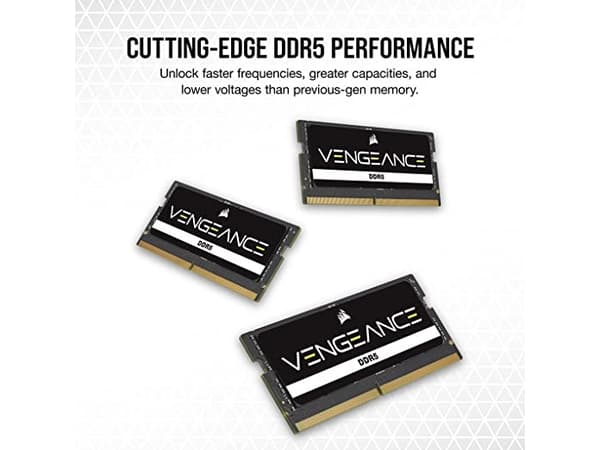 CORSAIR Vengeance - DDR5 - modul - 8 GB - SO DIMM 262-pin - 4800 MHz / PC5-38400 - CL40 - 1.1 V - för Alienware M15 R7, x17 R2; ASUS ROG Zephyrus Duo