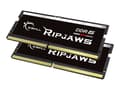 Miniatyrbilde 1 av 5: G.Skill Ripjaws - DDR5 - sett - 32 GB: 2 x 16 GB - SO DIMM 262-pin - 4800 MHz / PC5-38400 - CL38 - 1.1 V