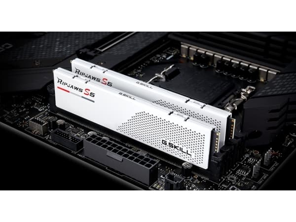 G.Skill Ripjaws S5 - DDR5 - sett - 64 GB: 2 x 32 GB - DIMM 288-pin lav profil - 5200 MHz / PC5-41600 - CL36 - 1.25 V - ikke-bufret - ikke-ECC - matt