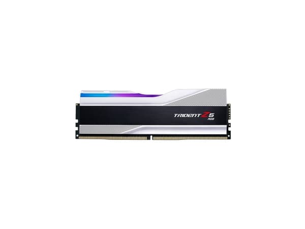 G.Skill Trident Z5 RGB - DDR5 - sett - 32 GB: 2 x 16 GB - DIMM 288-pin - 6000 MHz / PC5-48000 - CL30 - 1.35 V - ikke-bufret - ikke-ECC - metallic søl