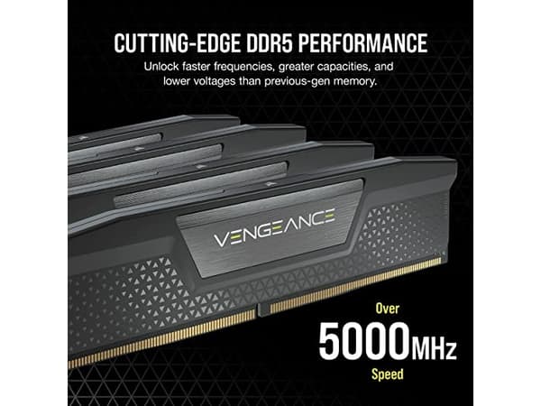 CORSAIR Vengeance - DDR5 - sats - 32 GB + 2 x 16 GB - DIMM 288-pin - 3100 MHz / PC5-49600 - CL36 - 1.3 V - svart