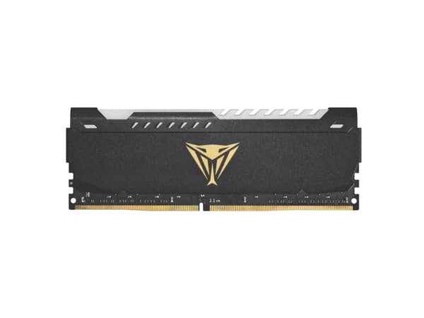 Patriot Viper Steel RGB - DDR4 - sett - 16 GB: 2 x 8 GB - DIMM 288-pin - 1800 MHz / PC4-28800 - CL18 - 1.35 V - ikke-bufret - ikke-ECC - svart