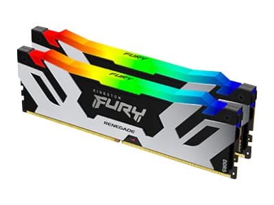 Kingston FURY Renegade RGB - DDR5 - sats - 32 GB: 2 x 16 GB - DIMM 288-pin - 6400 MT/s / PC5-51200 - CL32 - 1.1 V - ej buffrad - on-die ECC
