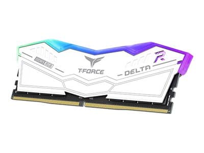 T-Force DELTA RGB - DDR5 - sarja - 32 Gt: 2 x 16 Gt - DIMM 288-PIN - 6200 MHz / PC5-49600 - CL38 - 1,25 V - puskuroimaton - on-die ECC - valkoinen