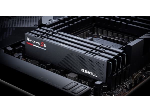 G.Skill Ripjaws S5 - DDR5 - sett - 32 GB: 2 x 16 GB - DIMM 288-pin lav profil - 5600 MHz / PC5-44800 - CL30 - 1.25 V - ikke-bufret - ikke-ECC - matt