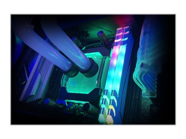 Mushkin Redline Lumina - DDR4 - sett - 16 GB: 2 x 8 GB - DIMM 288-pin - 3600 MHz / PC4-28800 - CL14 - 1.5 V - ikke-bufret - ikke-ECC - hvit