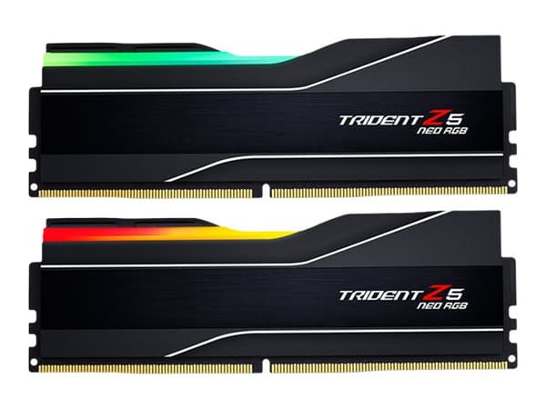 G.Skill Trident Z5 Neo RGB - DDR5 - sett - 32 GB: 2 x 16 GB - DIMM 288-pin - 3000 MHz / PC5-48000 - CL36 - 1.35 V - ikke-bufret - ikke-ECC - matt sva