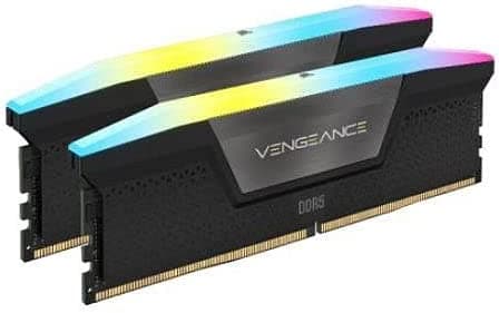 CORSAIR Vengeance RGB - DDR5 - sett - 64 GB: 2 x 32 GB - DIMM 288-pin - 5200 MHz / PC5-41600 - CL40 - 1.25 V - svart