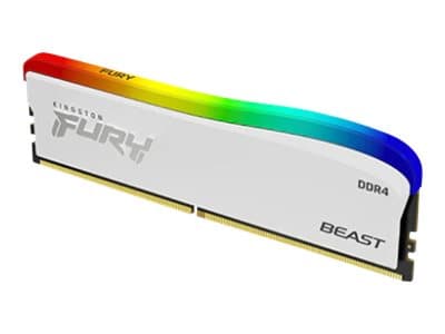 Kingston FURY Beast - RGB Special Edition - DDR4 - modul - 16 GB - DIMM 288-pin - 1800 MHz / PC4-28800 - CL18 - ikke-bufret - ikke-ECC - hvit