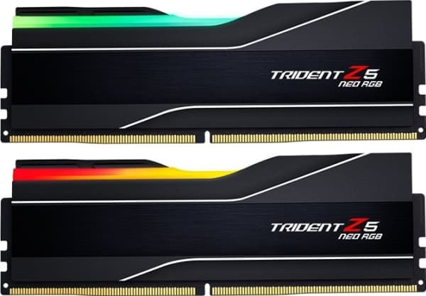 G.Skill Trident Z5 Neo RGB - DDR5 - sett - 64 GB: 2 x 32 GB - DIMM 288-pin - 6000 MHz / PC5-48000 - CL32 - 1.4 V - ikke-bufret - ikke-ECC - matt svar