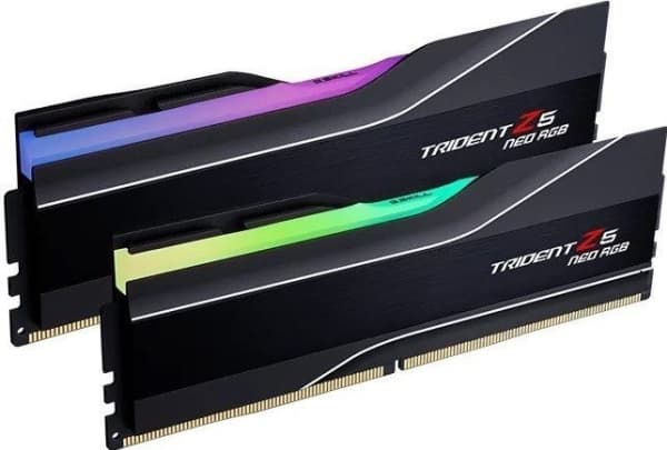 G.Skill Trident Z5 Neo RGB - DDR5 - sett - 64 GB: 2 x 32 GB - DIMM 288-pin - 6000 MHz / PC5-48000 - CL32 - 1.4 V - ikke-bufret - ikke-ECC - matt svar