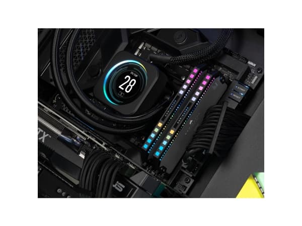 CORSAIR Dominator Platinum RGB - DDR5 - sett - 32 GB: 2 x 16 GB - DIMM 288-pin - 5200 MHz / PC5-41600 - CL40 - 1.25 V - kjølig grå