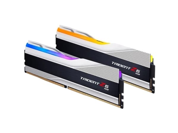 G.Skill Trident Z5 RGB - DDR5 - sats - 32 GB: 2 x 16 GB - DIMM 288-pin - 7800 MHz / PC5-62400 - CL36 - 1.45 V - ej buffrad - icke ECC - silver-metall