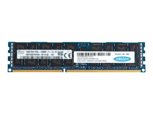 Origin Storage - DDR3L - modul - 16 GB - DIMM 240-pin - 1333 MHz / PC3L-10600 - 1.35 V - registrerad - ECC - för Lenovo ThinkServer TD340 70B4, 70B5,