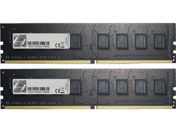G.Skill Value Series - DDR4 - sett - 16 GB: 2 x 8 GB - DIMM 288-pin - 2666 MHz / PC4-21300 - CL19 - 1.2 V - ikke-bufret - ikke-ECC