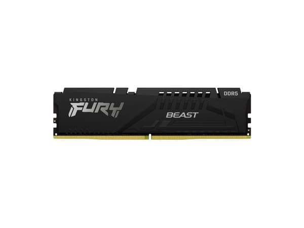 Kingston FURY Beast - DDR5 - sett - 64 GB: 2 x 32 GB - DIMM 288-pin - 2600 MHz / PC5-41600 - CL36 - 1.25 V - ikke-bufret - on-die ECC - svart